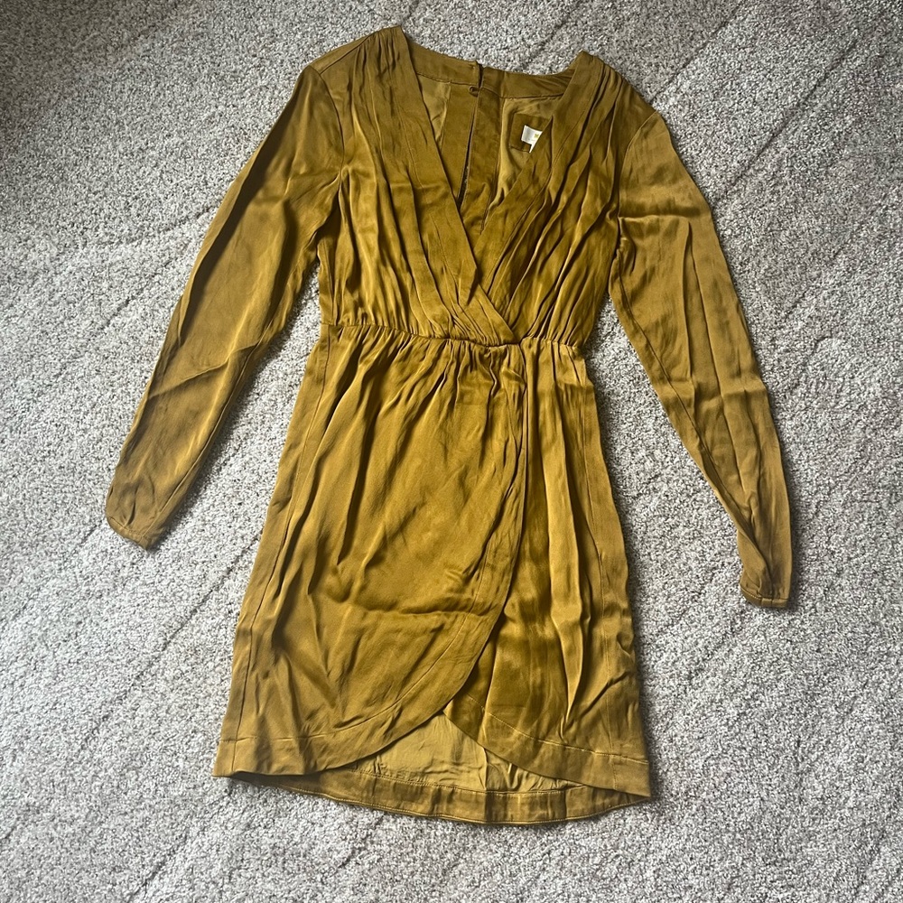 Maeve XS mustard/gold short long sleeve